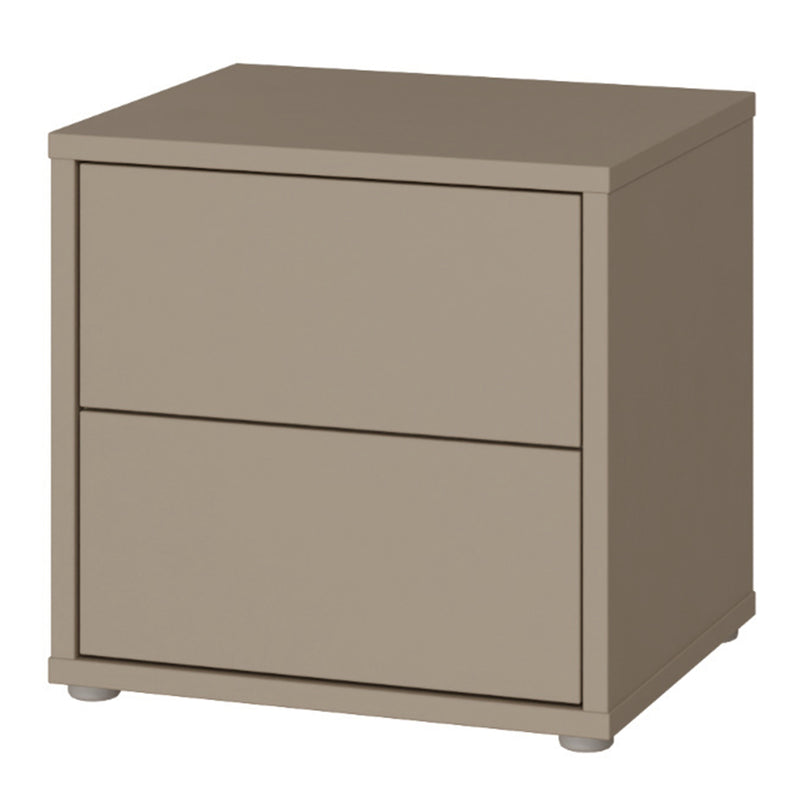 Alice Springs Low Bedside Cabinet with 2 Drawers Push — detail view