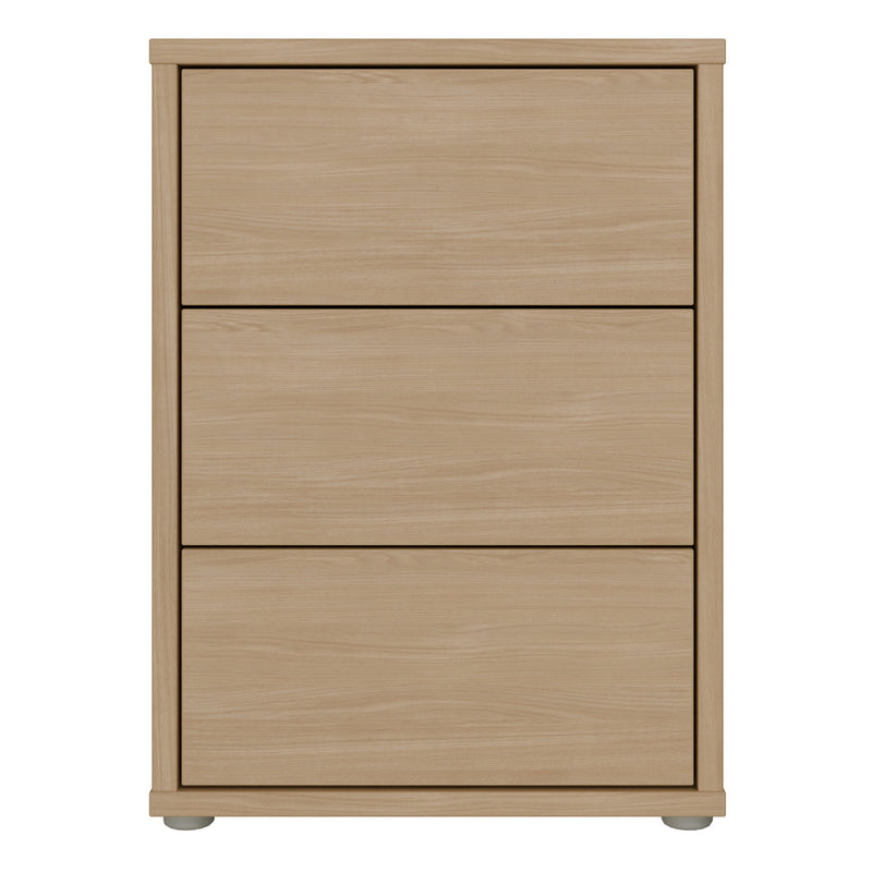 Alice Springs Bedside Cabinet with 3 Drawers Push — view