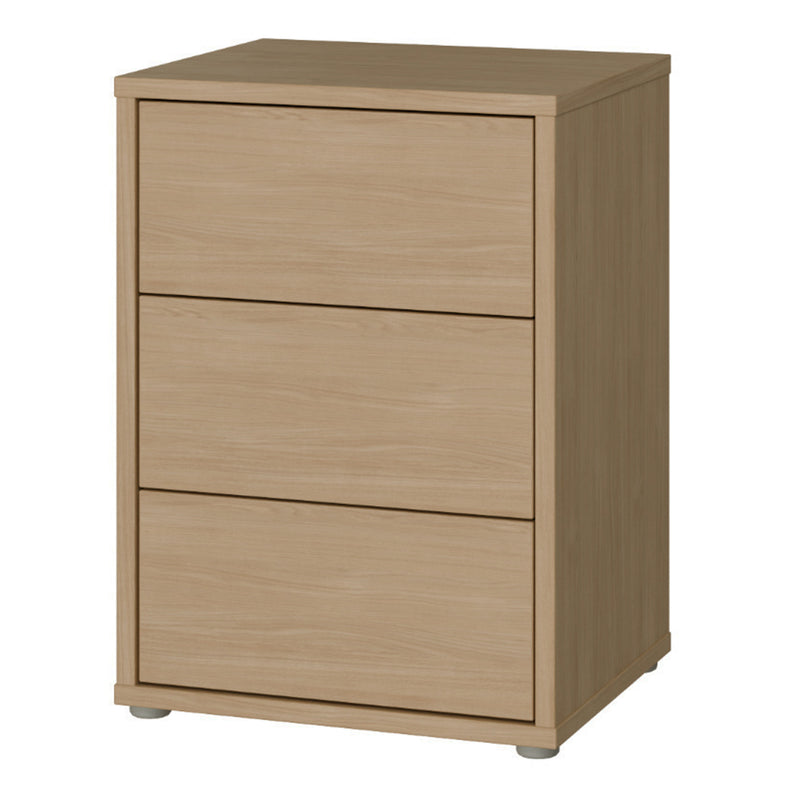 Alice Springs Bedside Cabinet with 3 Drawers Push — detail view