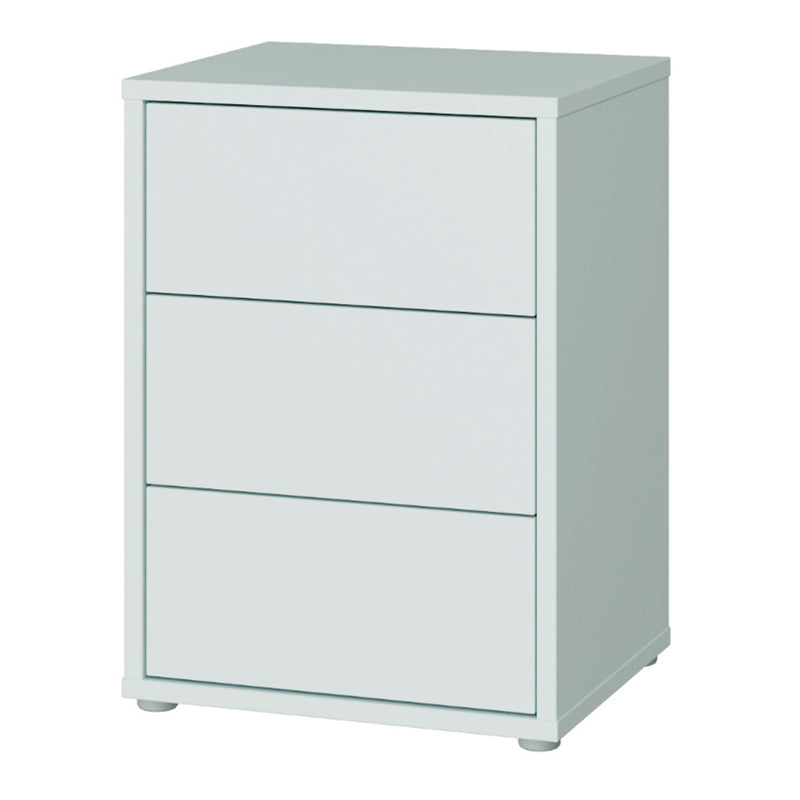 Alice Springs Bedside Cabinet with 3 Drawers Push — detail view