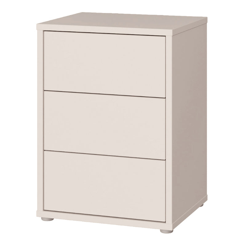 Alice Springs Bedside Cabinet with 3 Drawers Push — detail view
