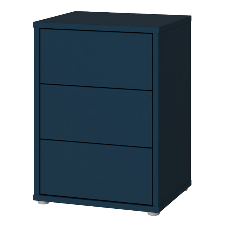 Alice Springs Bedside Cabinet with 3 Drawers Push — detail view
