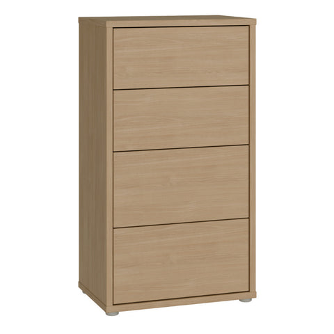 Alice Springs Tall 4 Drawer Chest with Push — front view