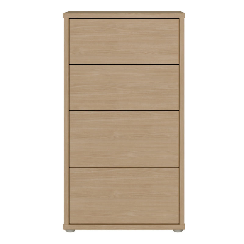 Alice Springs Tall 4 Drawer Chest with Push — side angle
