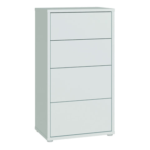 Alice Springs Tall 4 Drawer Chest with Push — front view