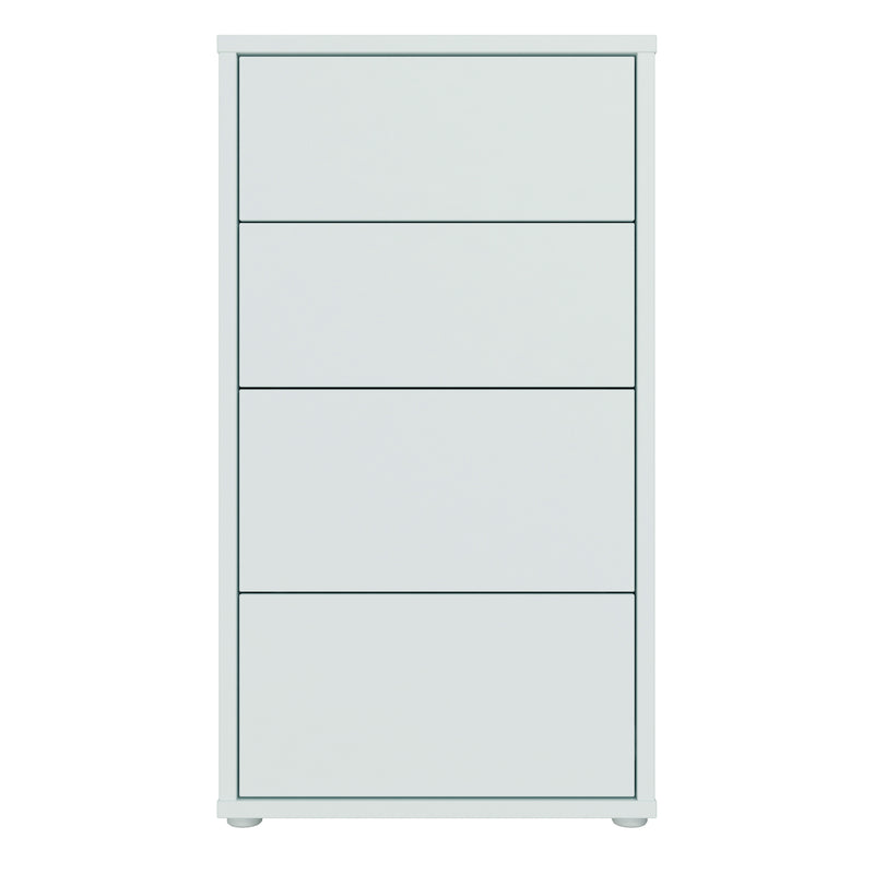 Alice Springs Tall 4 Drawer Chest with Push — side angle