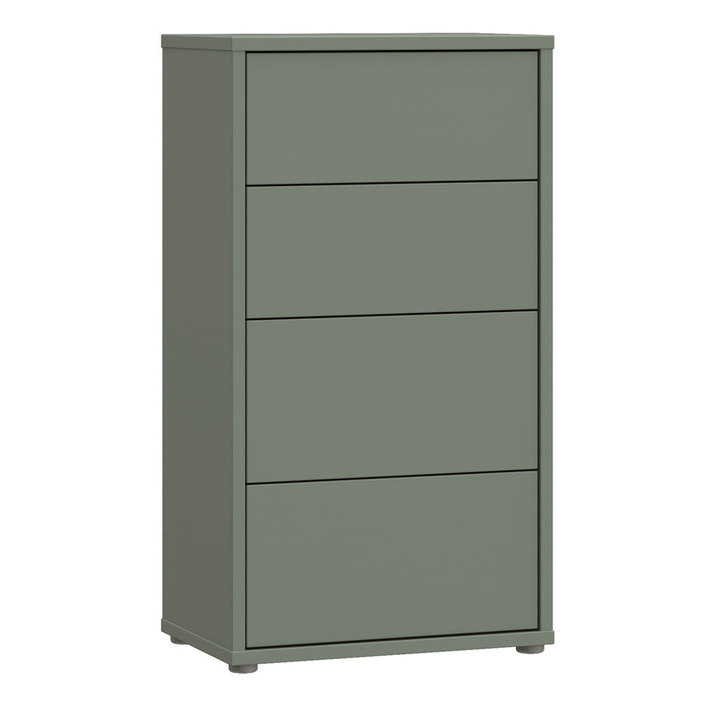 Alice Springs Tall 4 Drawer Chest with Push — front view