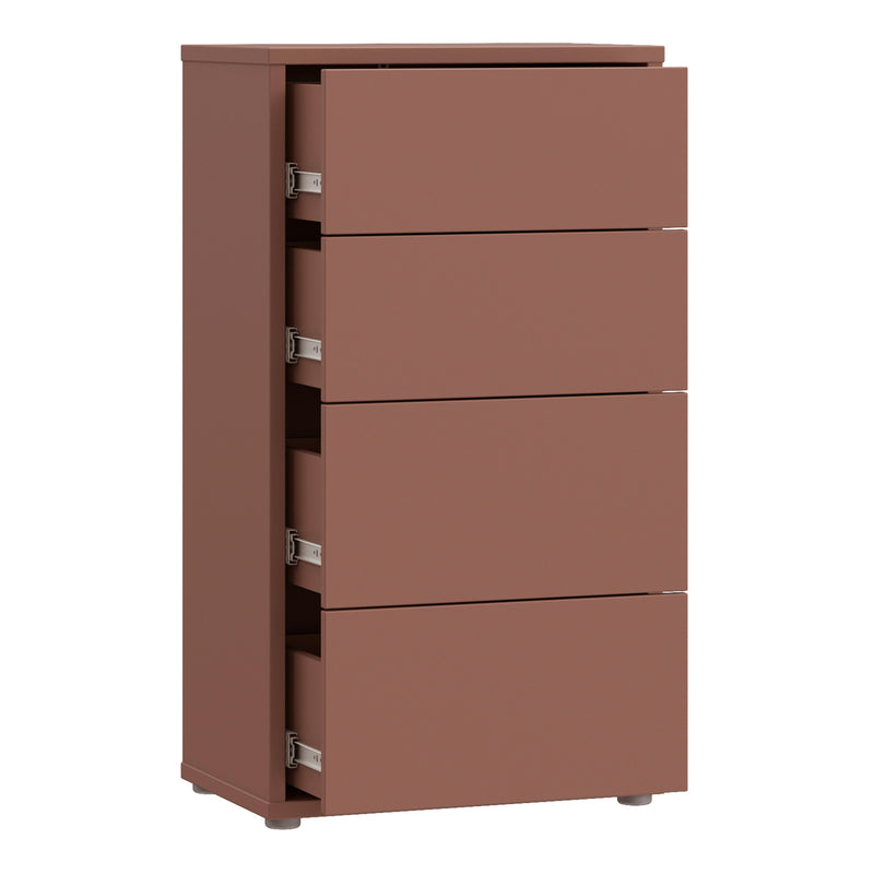 Alice Springs Tall 4 Drawer Chest with Push — alternative angle