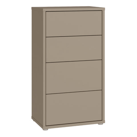Alice Springs Tall 4 Drawer Chest with Push — front view