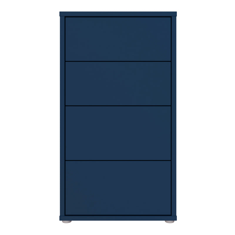 Alice Springs Tall 4 Drawer Chest with Push — side angle
