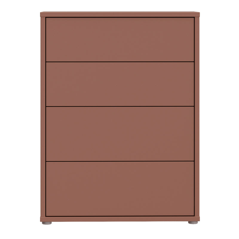 Alice Springs 4 Drawer Chest with Push — side angle