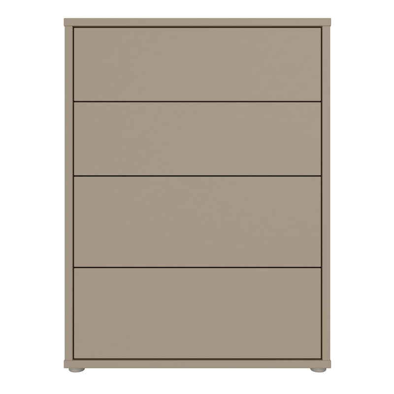Alice Springs 4 Drawer Chest with Push — side angle