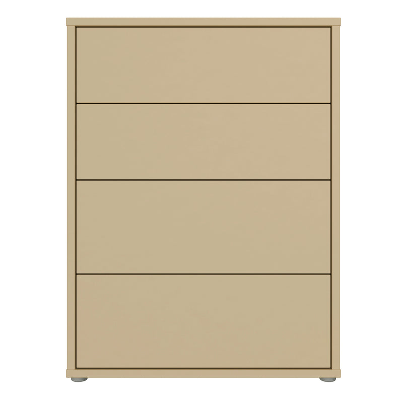Alice Springs 4 Drawer Chest with Push — side angle