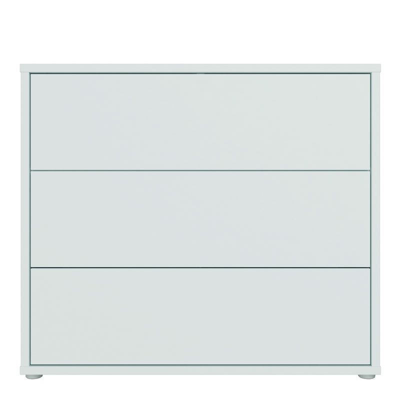 Alice Springs 3 Drawer Chest with Push — side angle