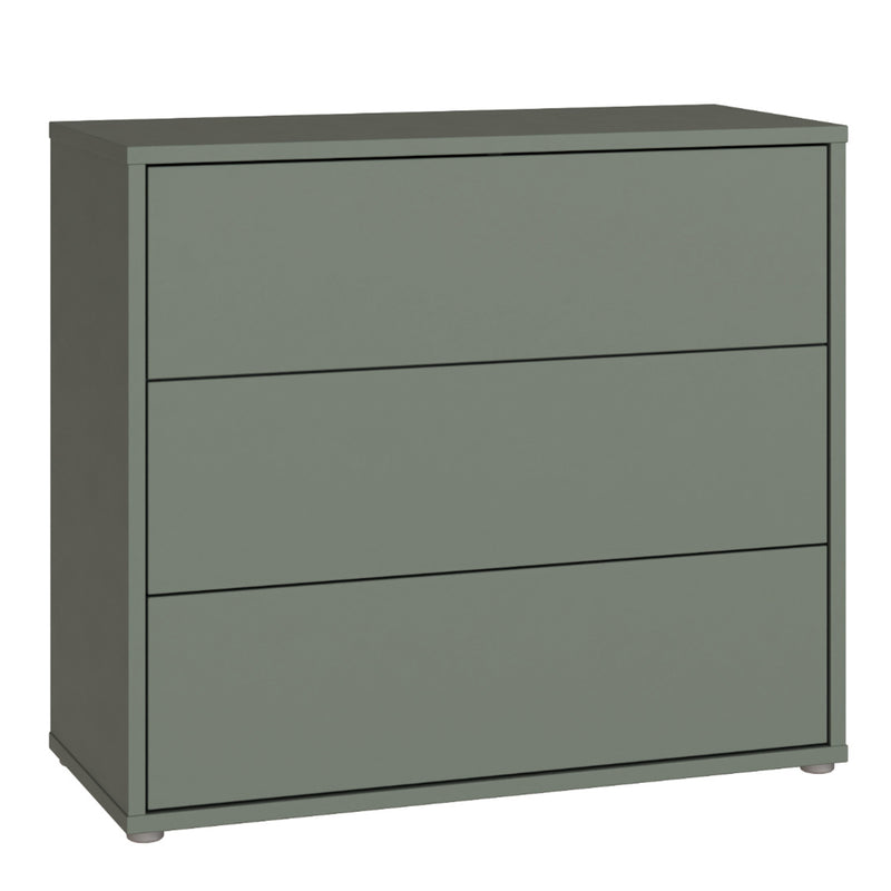 Alice Springs 3 Drawer Chest With Push — front view