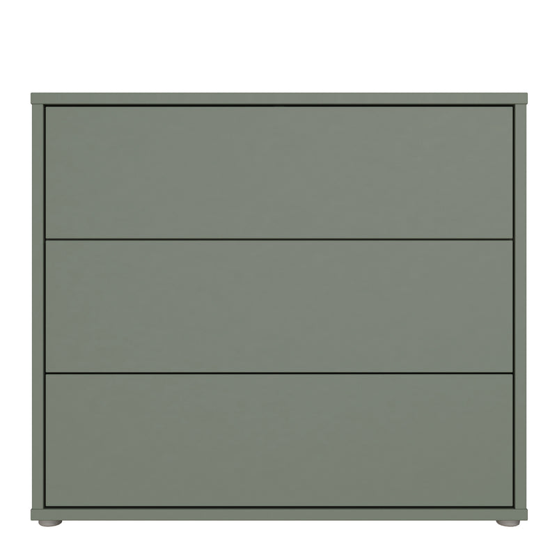 Alice Springs 3 Drawer Chest With Push — side angle