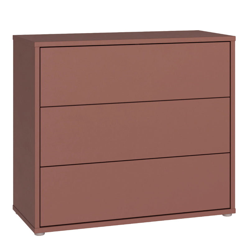 Alice Springs 3 Drawer Chest with Push — front view