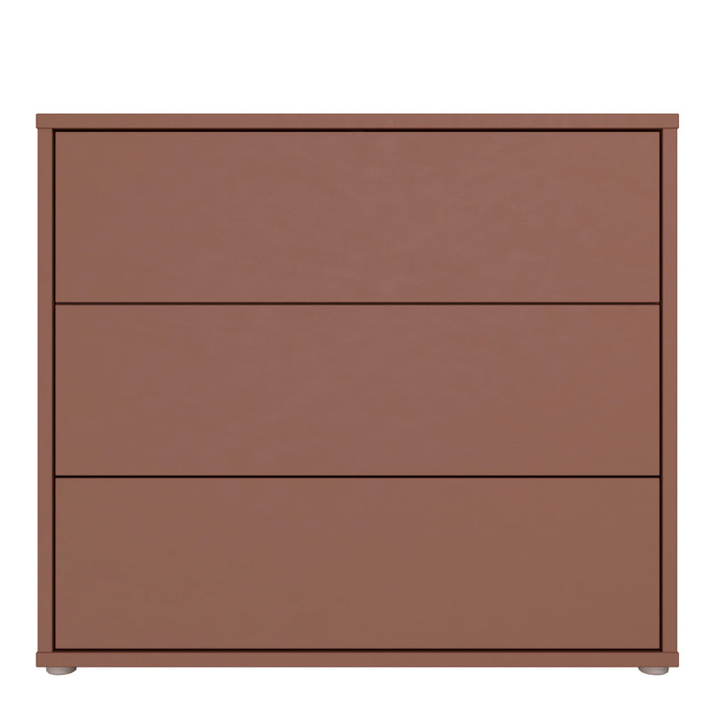 Alice Springs 3 Drawer Chest with Push — side angle