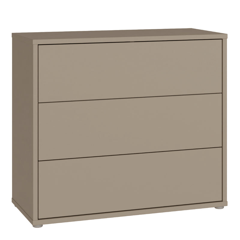 Alice Springs 3 Drawer Chest With Push — front view