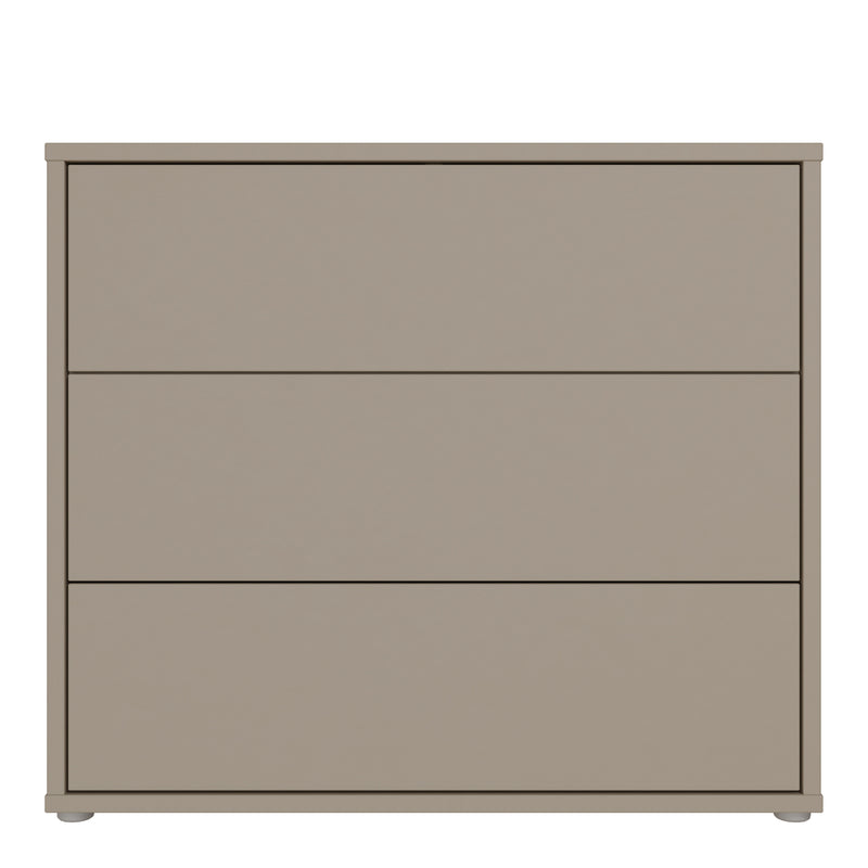 Alice Springs 3 Drawer Chest With Push — side angle