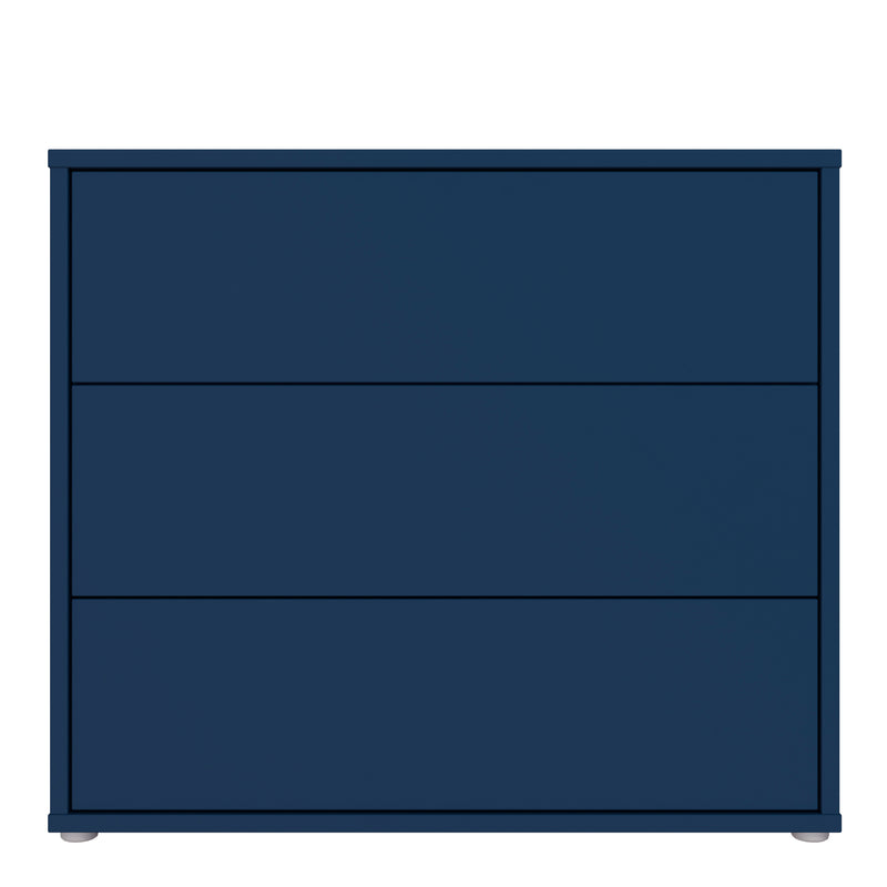Alice Springs 3 Drawer Chest with Push — side angle