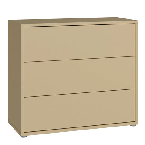 Alice Springs 3 Drawer Chest with Push — front view