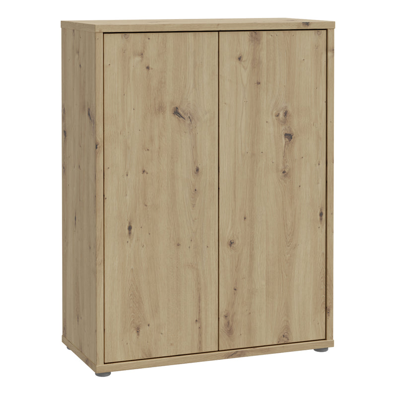 Alice Springs Shoe Cabinet with 2 Doors Push — front view
