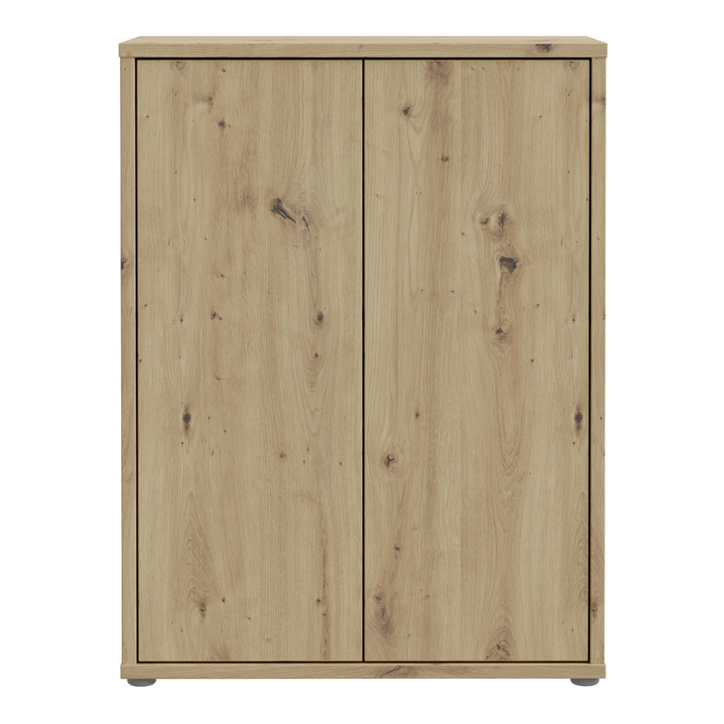 Alice Springs Shoe Cabinet with 2 Doors Push — side angle