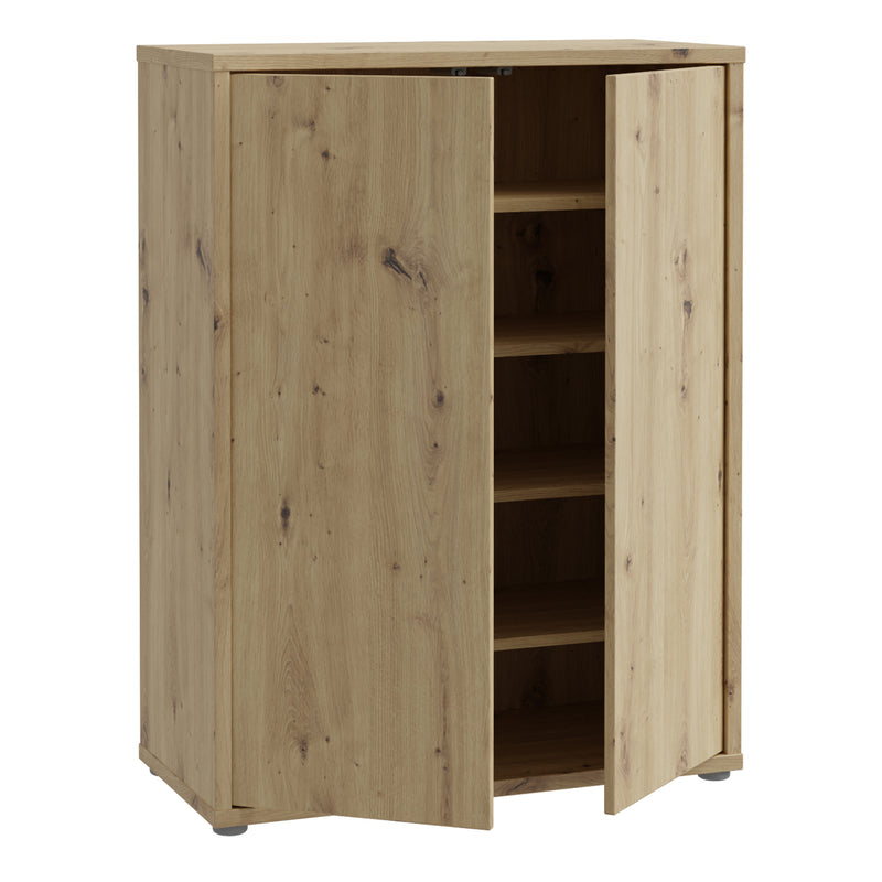 Alice Springs Shoe Cabinet with 2 Doors Push — alternative angle
