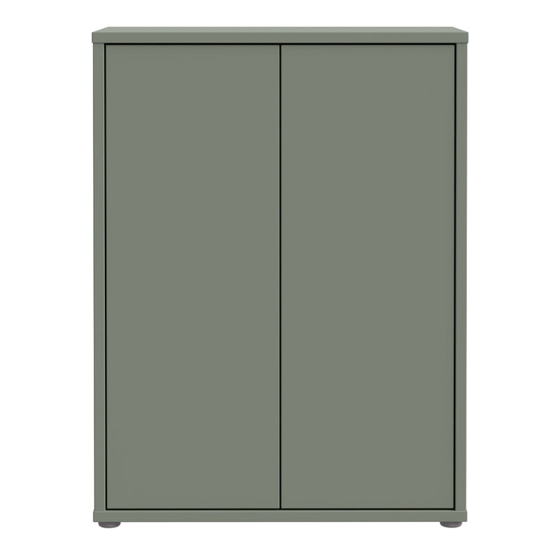 Alice Springs Shoe Cabinet with 2 Doors Push — side angle