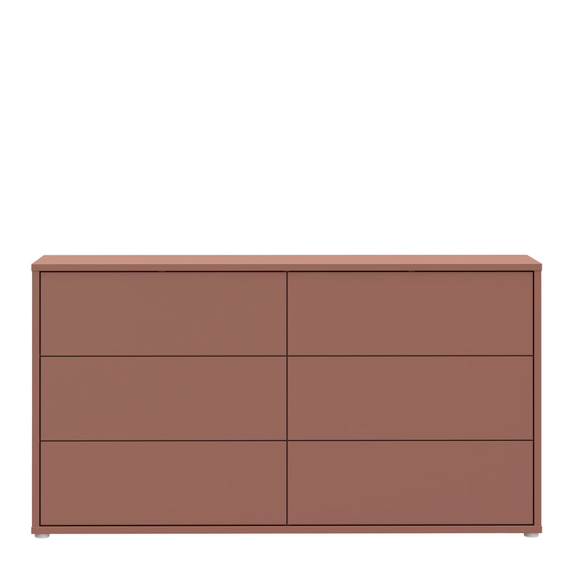 Alice Springs 6 Drawer Wide Chest with Push — side angle
