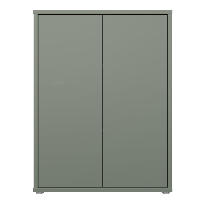 Alice Springs Tall 2 Door Cupboard with Push — side angle