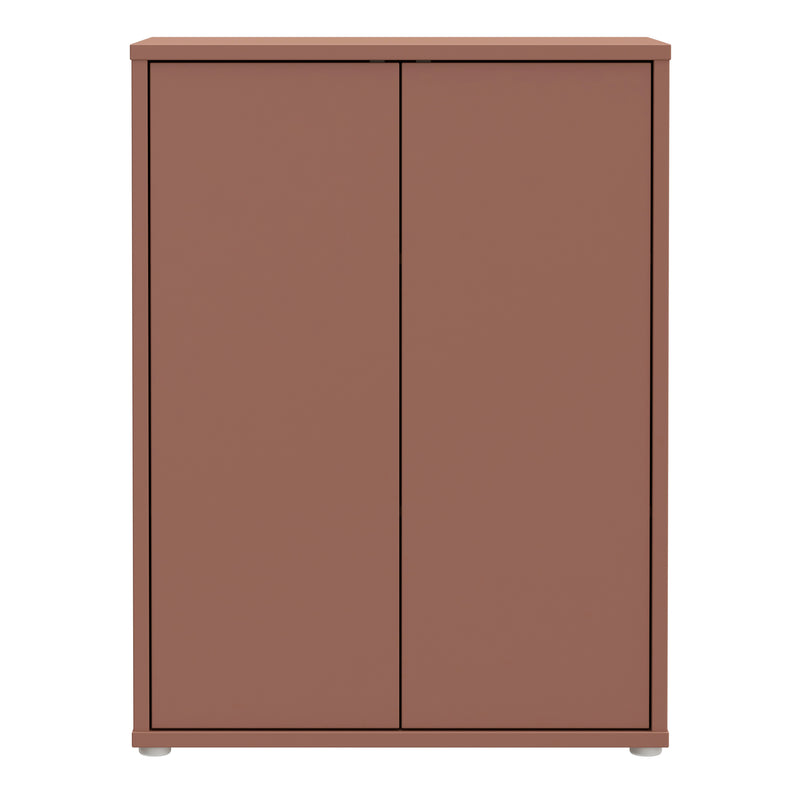 Alice Springs Tall 2 Door Cupboard with Push — side angle