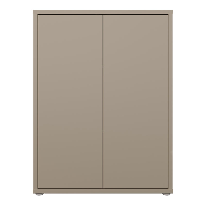 Alice Springs Tall 2 Door Cupboard with Push — side angle