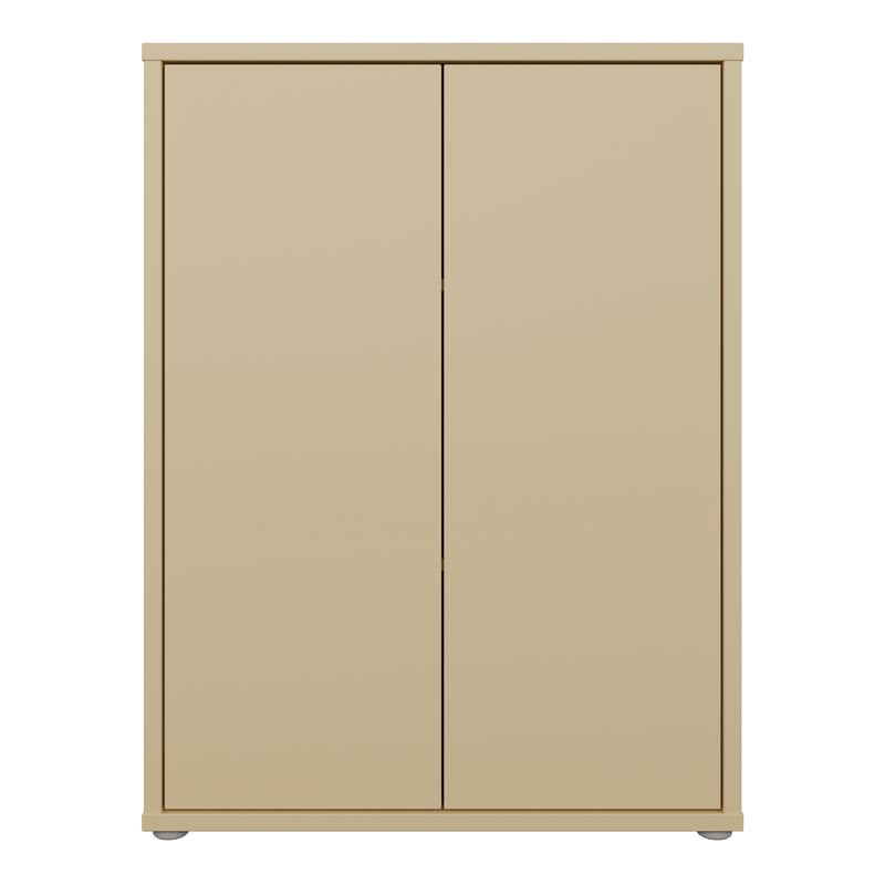 Alice Springs Tall 2 Door Cupboard with Push — side angle