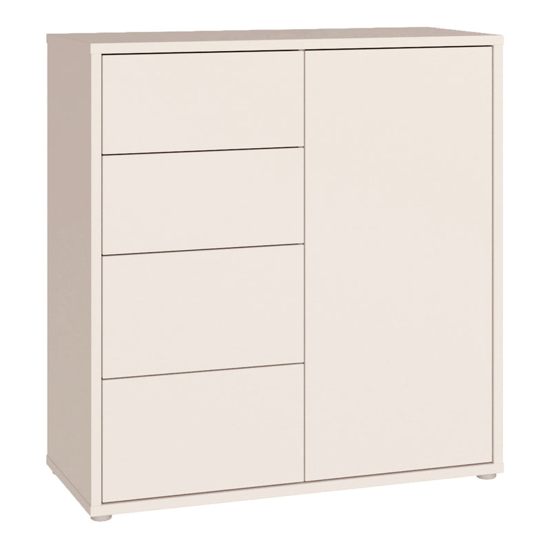 Alice Springs Storage Unit with 4 Drawers & 1 Door with Push — front view