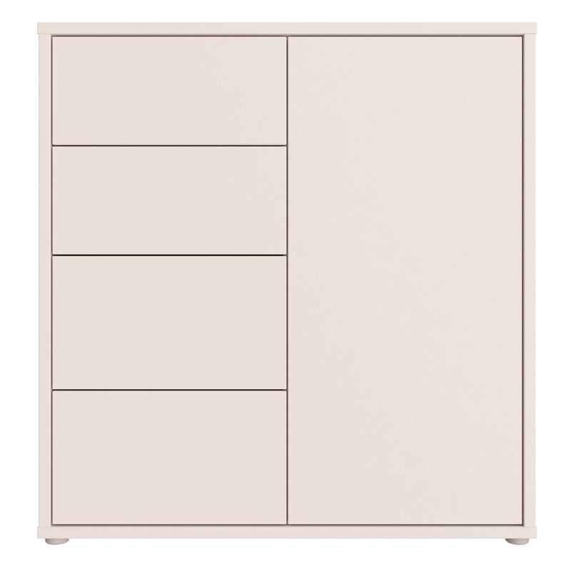 Alice Springs Storage Unit with 4 Drawers & 1 Door with Push — side angle