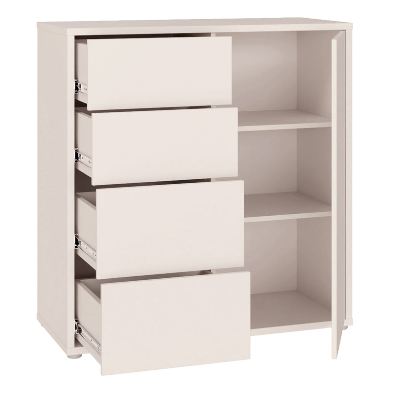 Alice Springs Storage Unit with 4 Drawers & 1 Door with Push — alternative angle