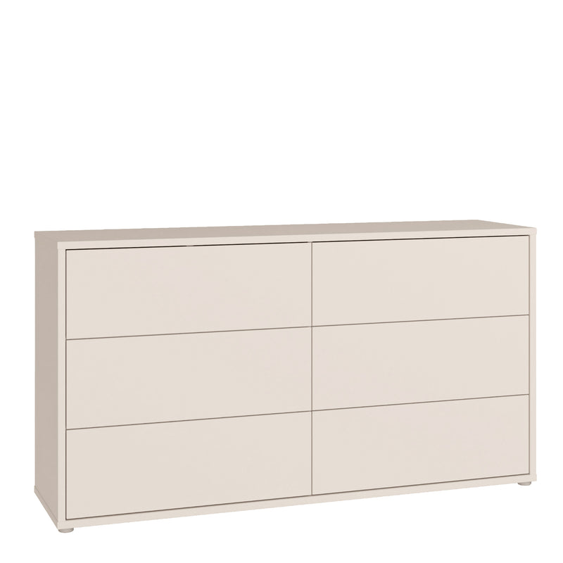 Alice Springs 6 Drawer Wide Chest with Push — front view