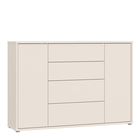 Alice Springs Wide Sideboard with 4 Drawers & 2 Doors with Push — front view