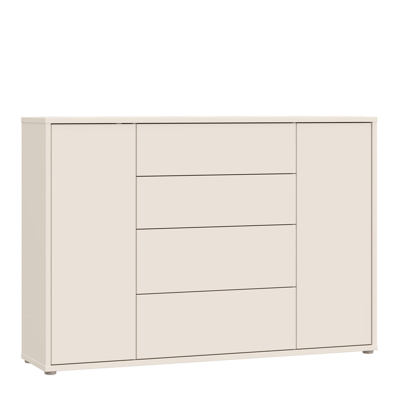 Alice Springs Wide Sideboard with 4 Drawers & 2 Doors with Push — front view