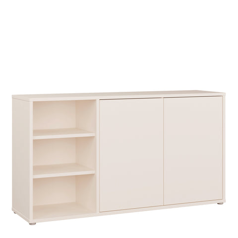 Alice Springs Sideboard with Open Shelving & Push — front view