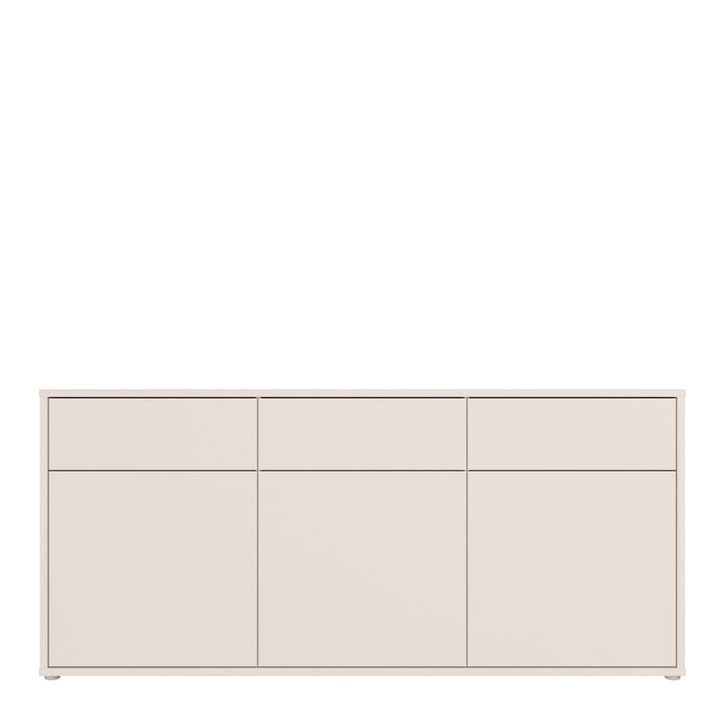 Alice Springs 3 Door 3 Drawer Sideboard with Push — side angle