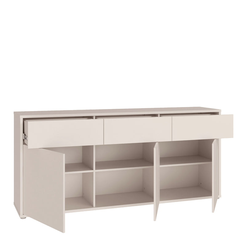 Alice Springs 3 Door 3 Drawer Sideboard with Push — alternative angle