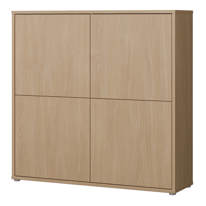 Alice Springs 4 Door Large Storage Cabinet with Push — detail view