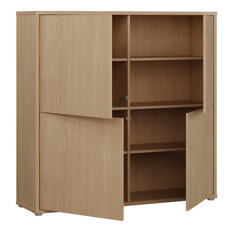 Alice Springs 4 Door Large Storage Cabinet with Push — alternative angle