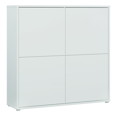 Alice Springs 4 Door Large Storage Cabinet with Push — front view