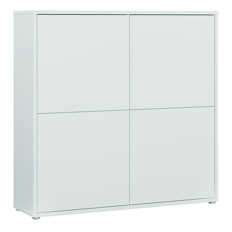 Alice Springs 4 Door Large Storage Cabinet with Push — front view