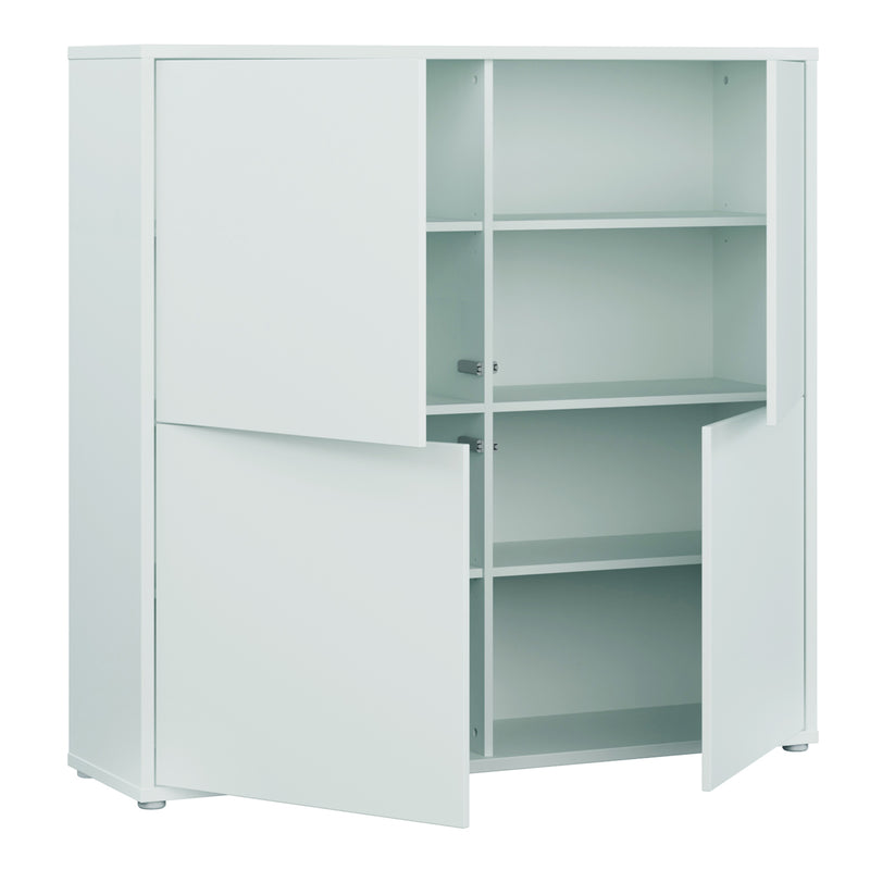 Alice Springs 4 Door Large Storage Cabinet with Push — alternative angle