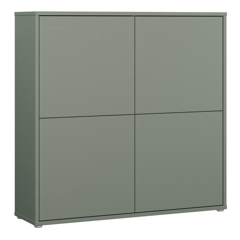 Alice Springs 4 Door Large Storage Cabinet with Push — front view